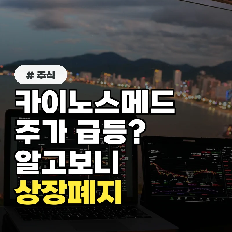 카이노스메드 주가 급등 원인 분석, 숨겨진 호재는?