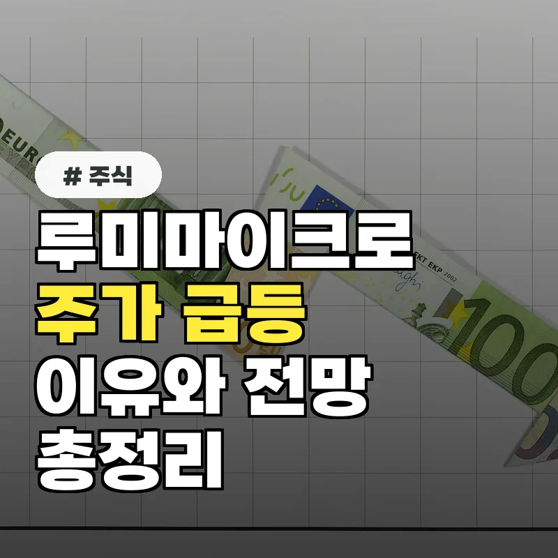 루미마이크로 주가 급등 이유와 앞으로의 전망 총정리