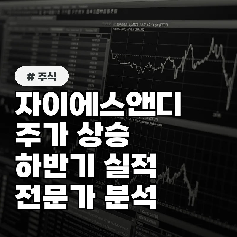 자이에스앤디 주가, 하반기 실적 기대감 반영될까? 전문가 분석