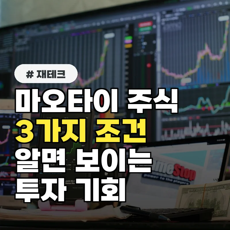 마오타이 주식, 딱 3가지 조건만 알면 '이것'이 보입니다