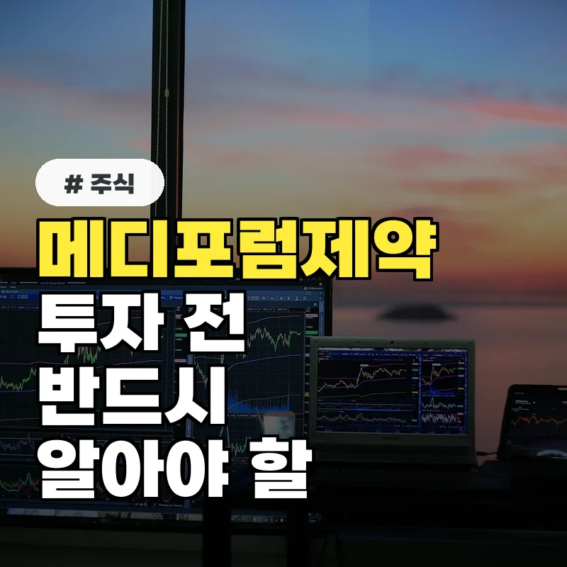 메디포럼제약 주가, 투자 전 반드시 알아야 할 4가지 핵심 정보